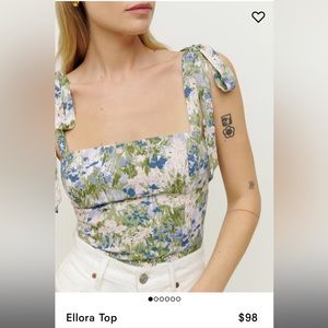Reformation Ellora Tie-strap top